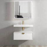 Otti Moonlight Wall Hung Vanity, Satin White