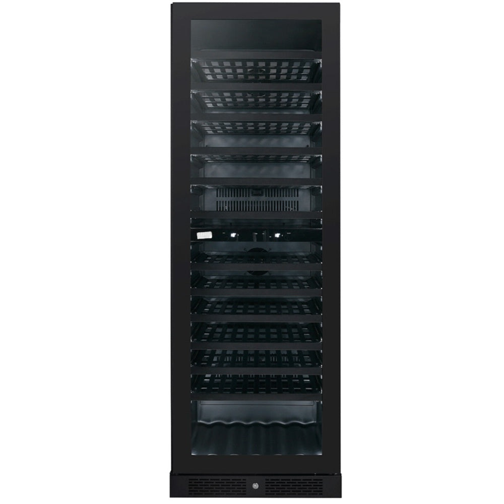 Artusi AWC154BV Dual Zone Wine Cooler, 125 Bottle, Reversible Door, Matte Black