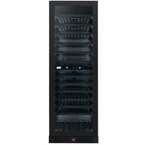 Artusi AWC154BV Dual Zone Wine Cooler, 125 Bottle, Reversible Door, Matte Black