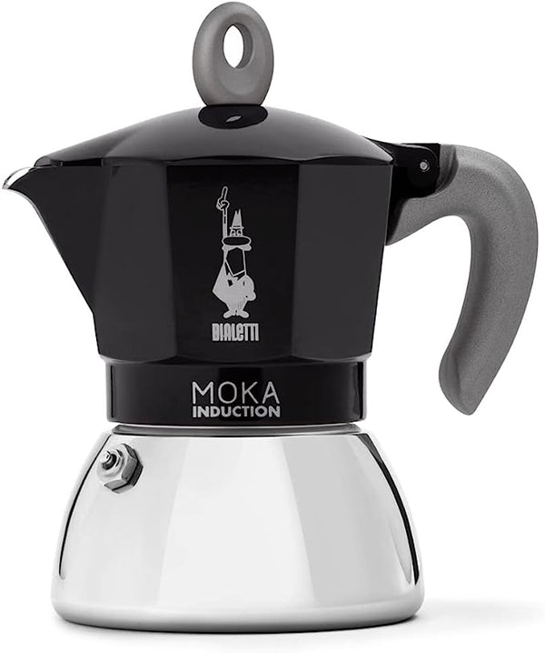 Bialetti Moka Espresso Black Coffee Maker Induction Stove Top Percolator, 4 Cups - Special Order