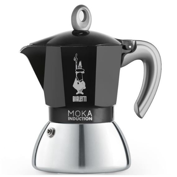 Bialetti Moka Espresso Black Coffee Maker Induction Stove Top Percolator, 6 Cups - Special Order
