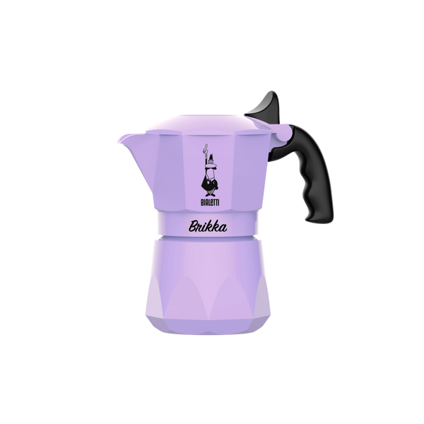Bialetti Brikka Espresso Purple Coffee Maker Stove Top Percolator, 2 Cups - Special Order