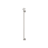 Fienza 8101000BN Lillian Vertical Heated Towel Rail, 93 x 1000mm, Brushed Nickel
