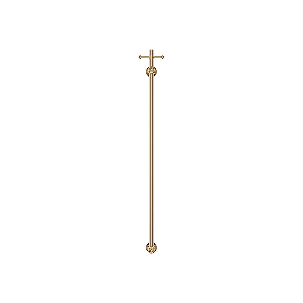 Fienza 8101000UB Lillian Vertical Heated Towel Rail, 93 x 1000mm, Urban Brass