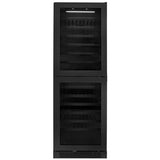 Artusi AWCD160BV Dual Zone Wine Cooler, 154 Bottle, Reversible Double Doors, Matte Black