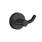 Fienza Hustle Double Robe Hook Matte Black 82504 Bathroom Accessories