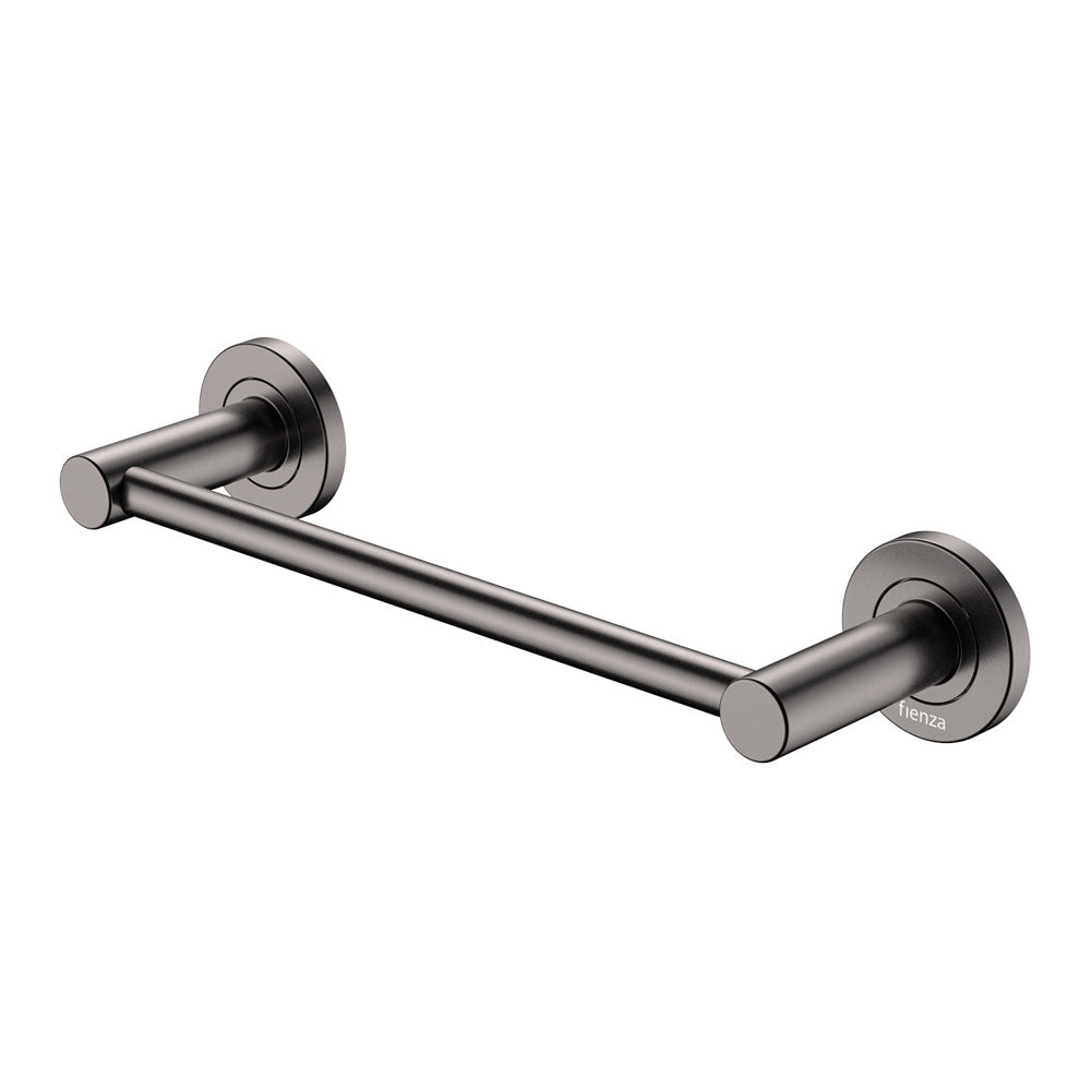 Fienza 8280130GM Kaya Single Towel Rail, 300mm, Gun Metal