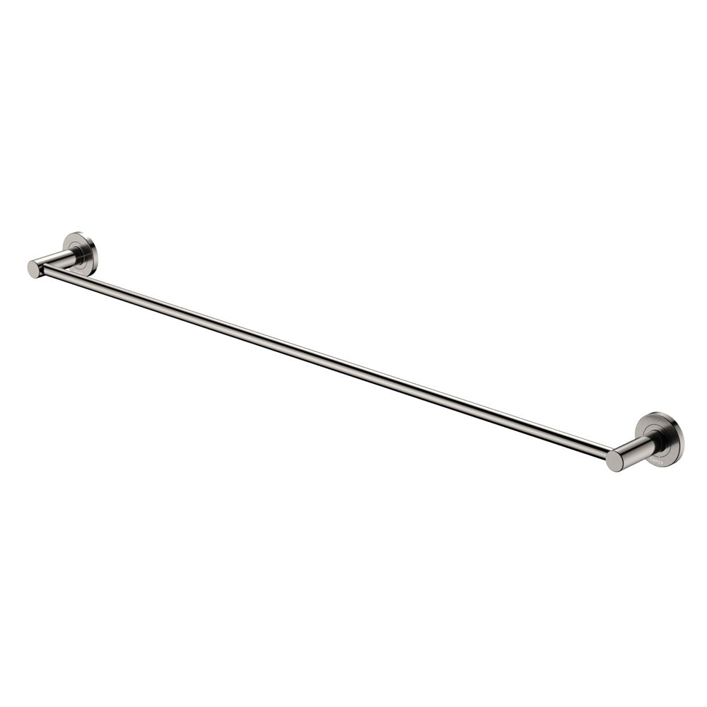 Kaya 900Mm Single Towel Rail Brushed Nickel 82801Bn Bathroom Accessories