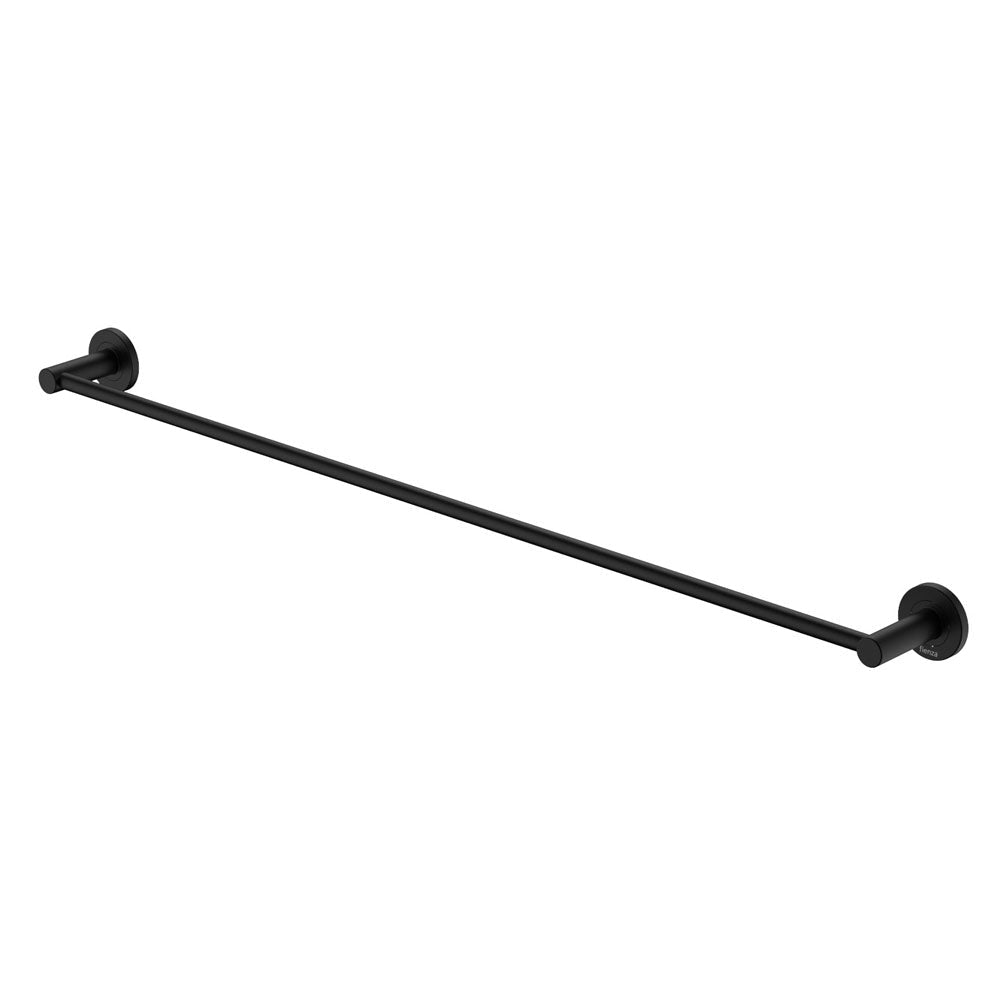 Kaya 900Mm Single Towel Rail Matte Black 82801Mb Bathroom Accessories