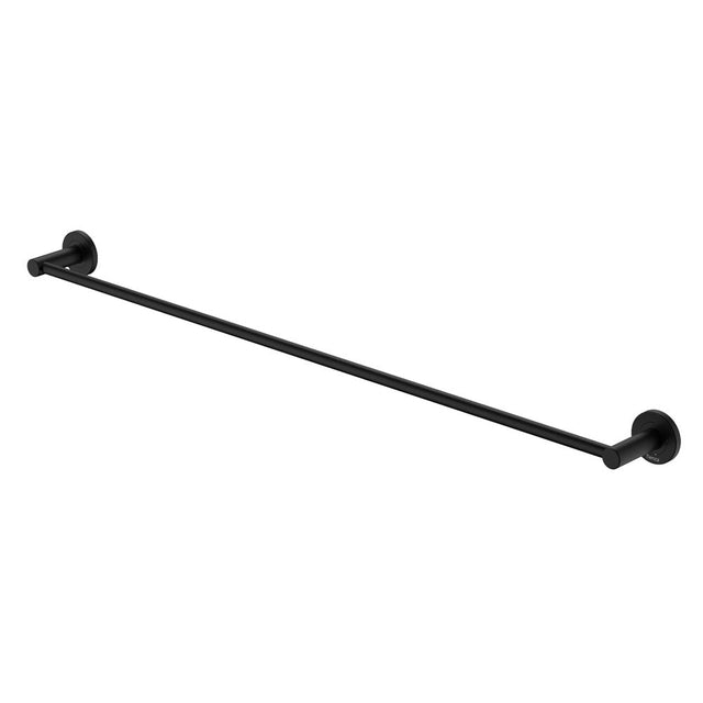 Kaya 900Mm Single Towel Rail Matte Black 82801Mb Bathroom Accessories