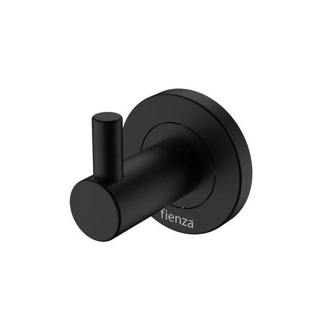 Fienza Kaya Robe Hook Matte Black 82804Mb Bathroom Accessories