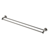 Kaya 900Mm Double Towel Rail Brushed Nickel 82808Bn Bathroom Accessories