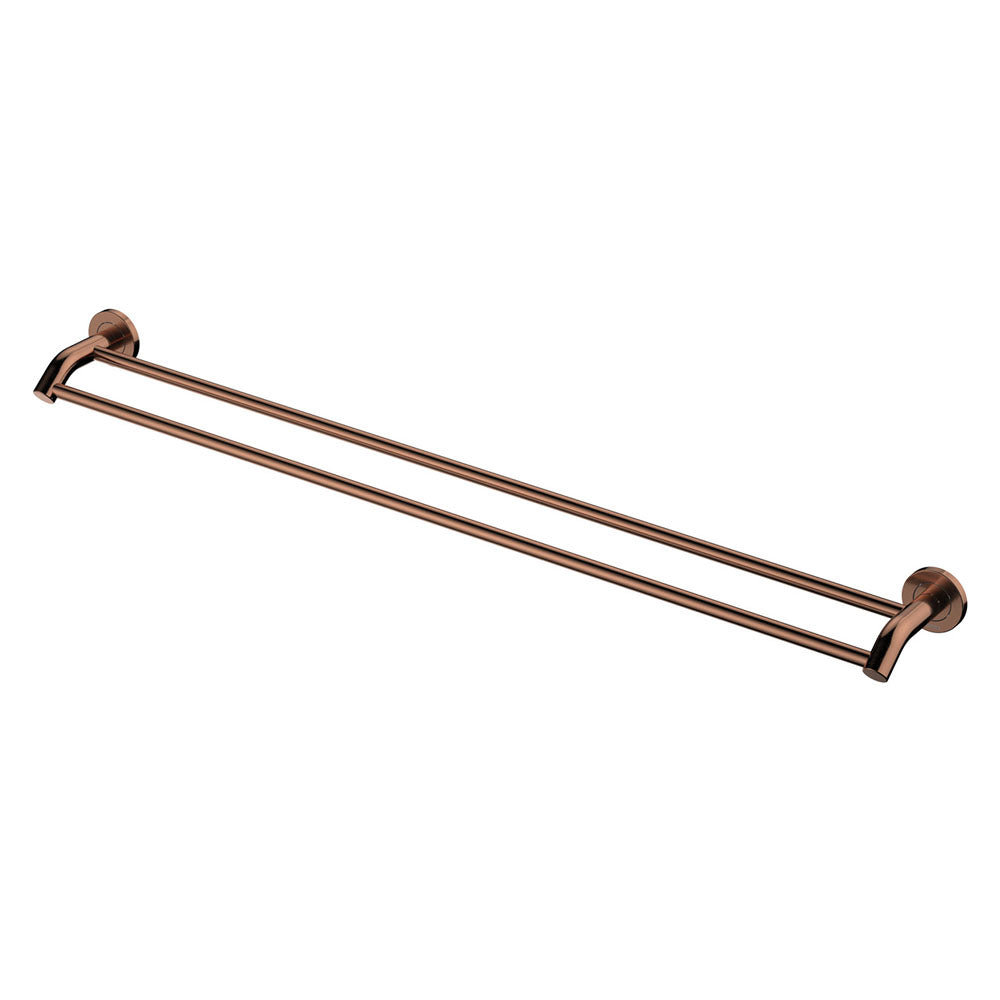 Fienza 82808CO Kaya 900mm Double Towel Rail, Brushed Copper