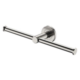 Fienza 82809BN Kaya Double Toilet Roll Holder, Brushed Nickel