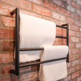 Fienza Kaya 8286045MB Heated Towel Rail, 600 x 450mm, Matte Black