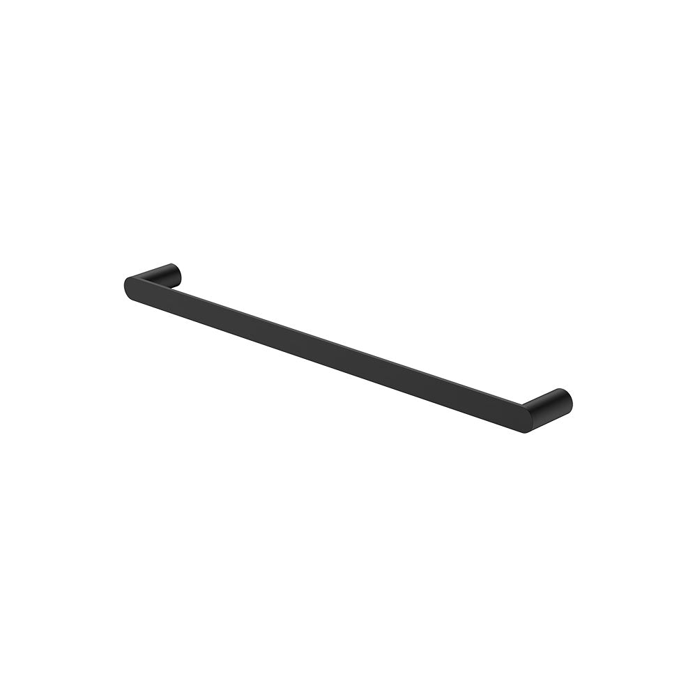 Fienza 88901600B Empire Slim Single Towel Rail, 600mm, Matte Black