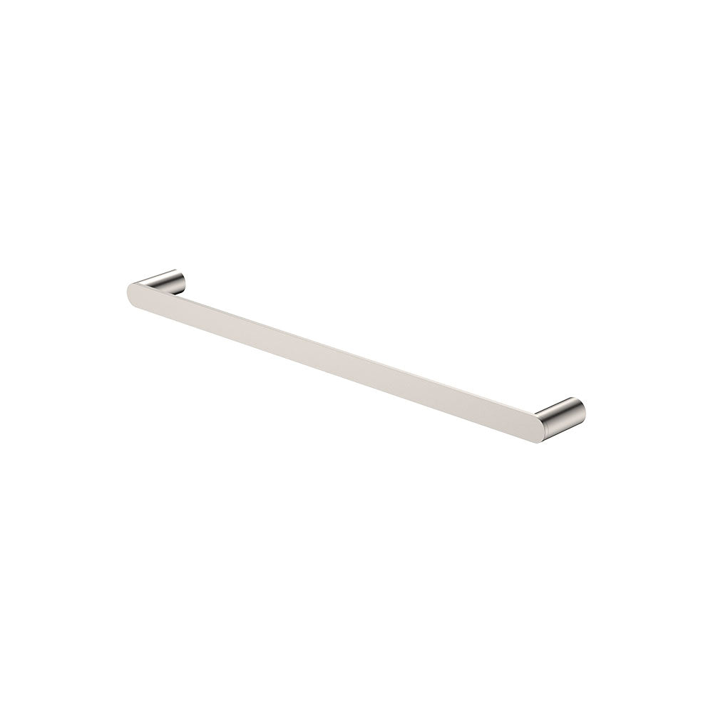 Fienza 88901600BN Empire Slim Single Towel Rail, 600mm, Brushed Nickel