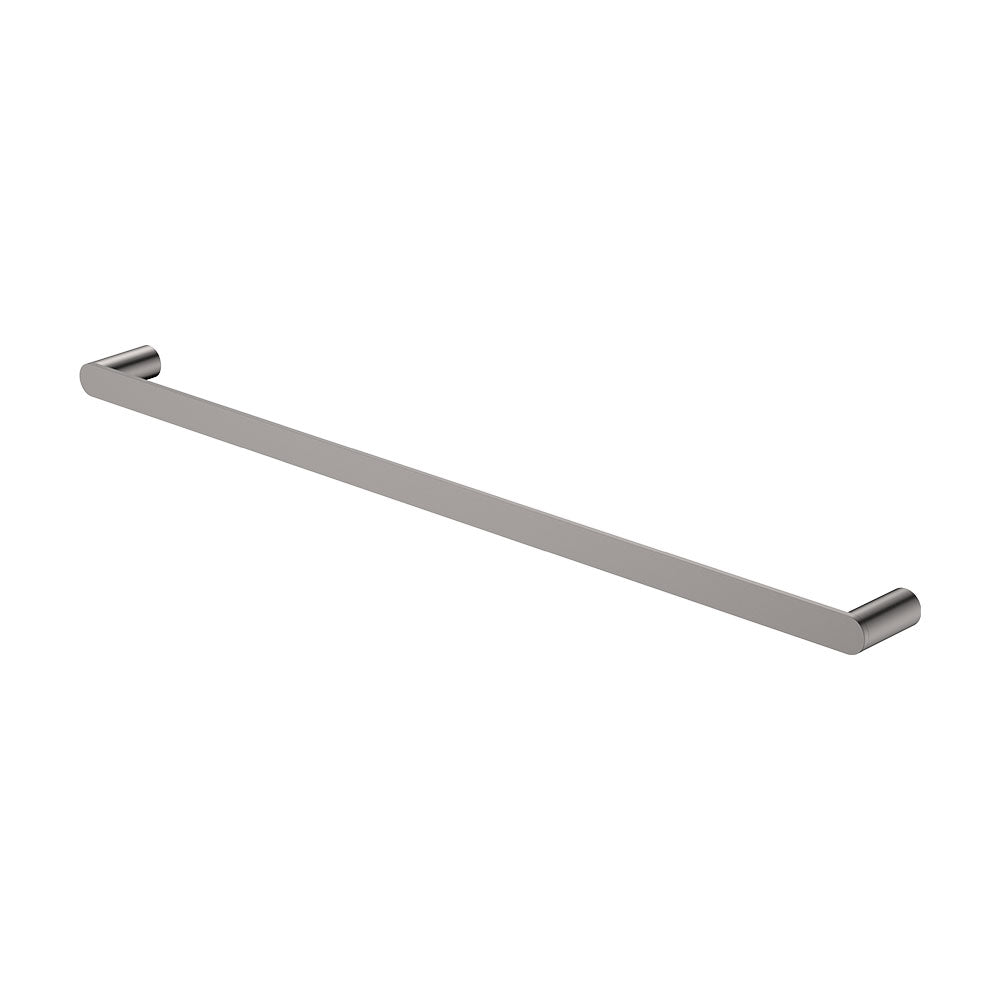 Fienza 88901800GM Empire Slim Single Towel Rail, 800mm, Gun Metal