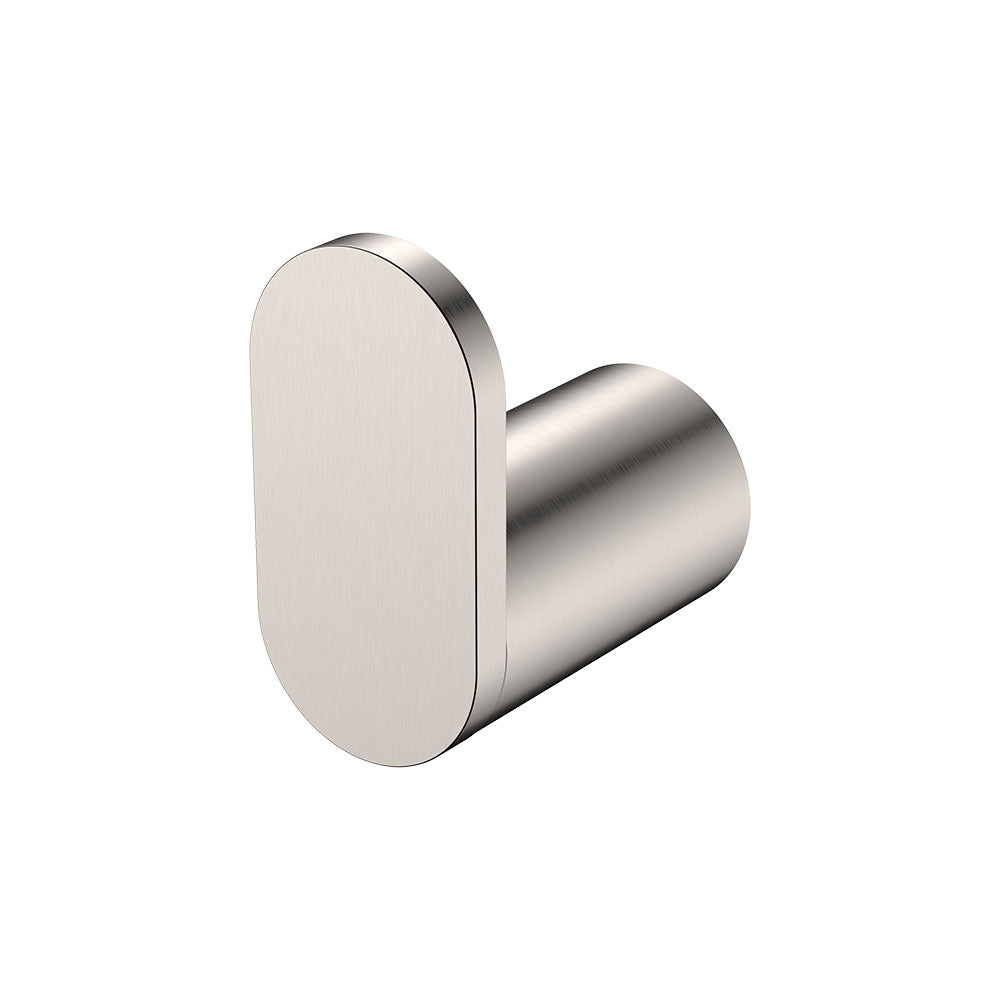 Fienza 88904BN Empire Slim Single Robe Hook, Brushed Nickel