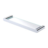 Fienza 88907 Empire Slim Shower Shelf, Glass, Chrome