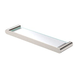 Fienza 88907BN Empire Slim Shower Shelf, Glass, Brushed Nickel