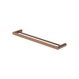 Fienza 88908600CO Empire Slim Double Towel Rail, 600mm, Brushed Copper