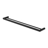 Fienza 88908800B Empire Slim Double Towel Rail, 800mm, Matte Black