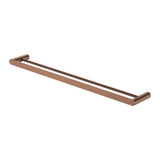 Fienza 88908800CO Empire Slim Double Towel Rail, 800mm, Brushed Copper