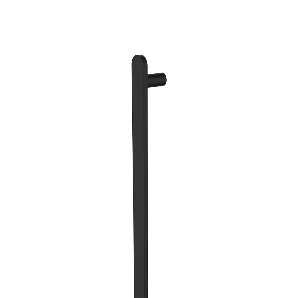 Fienza 889900B Empire Slim Vertical Heated Towel Rail, 12V 900mm, (1 Bar), Matte Black