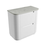 Aulic 900mm Curva Floorstanding Vanity with Solid Surface Top Alpine Top,CA57-900-ST86FT Vanity Units
