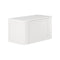 Fienza 90CM Mila Curved Satin White 900 Wall Hung Cabinet