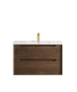 Otti Byron Sable Walnut Wall Hung Vanity