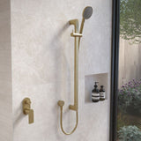 Caroma Urbane II 96331BB4E Universal Rail Shower - Brushed Brass