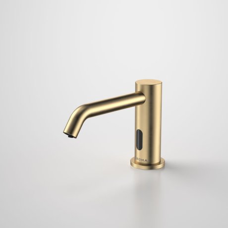 Caroma 96390BB Liano II Hob Mounted Electronic Hands-free Soap Dispenser - Brushed Brass