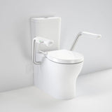 Caroma 985300ARWNCR Opal Cleanflush Easy Height Wall Faced Close Coupled Suite with Double Flap Seat and Nurse Call Armrest Right - Special Order
