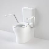 Caroma 985400ARW Opal Cleanflush Easy Height Wall Faced Close Coupled Suite with Single Flap Seat and Armrest - Special Order