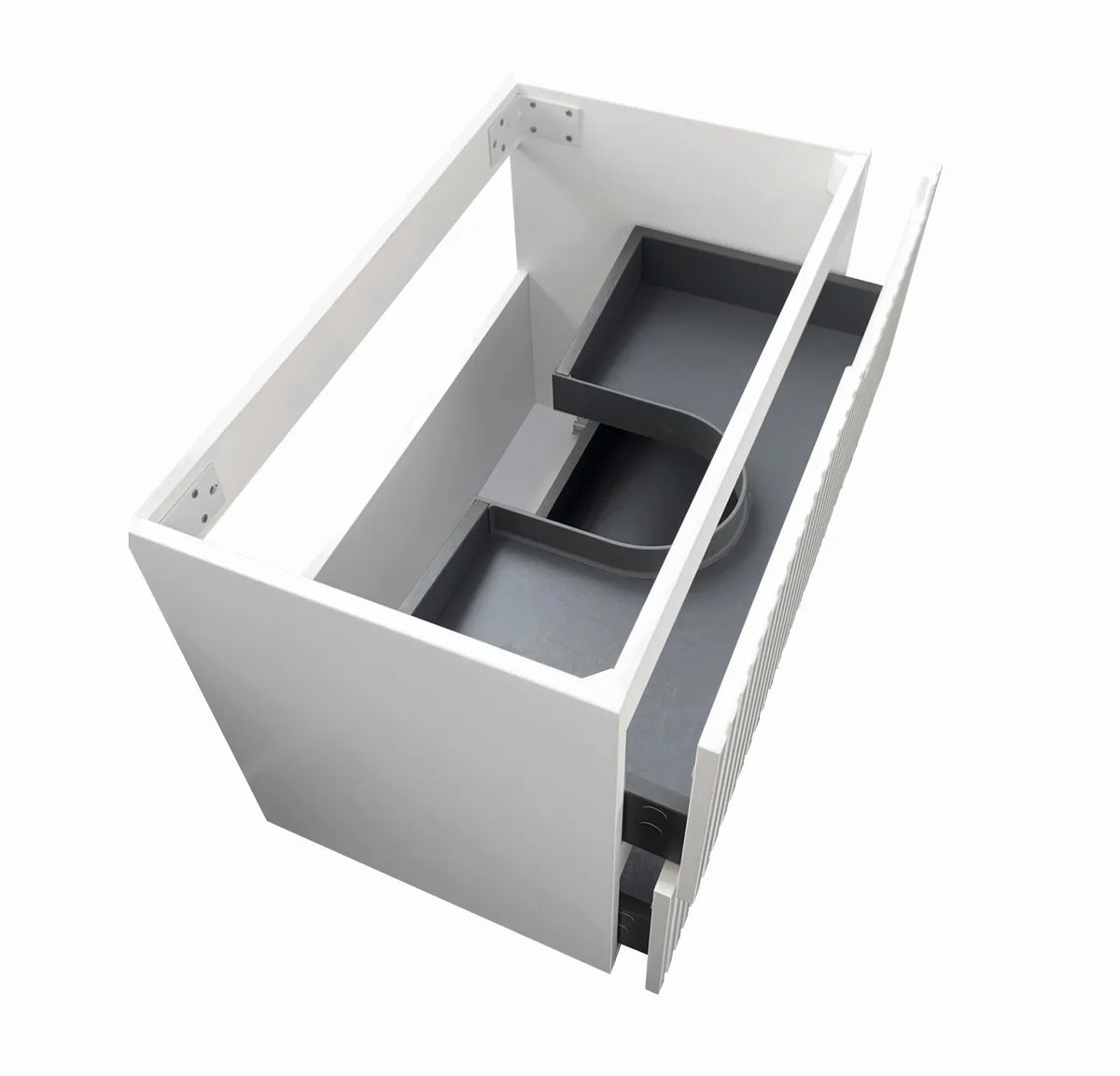 Otti Noosa Wall Hung Vanity, Satin White