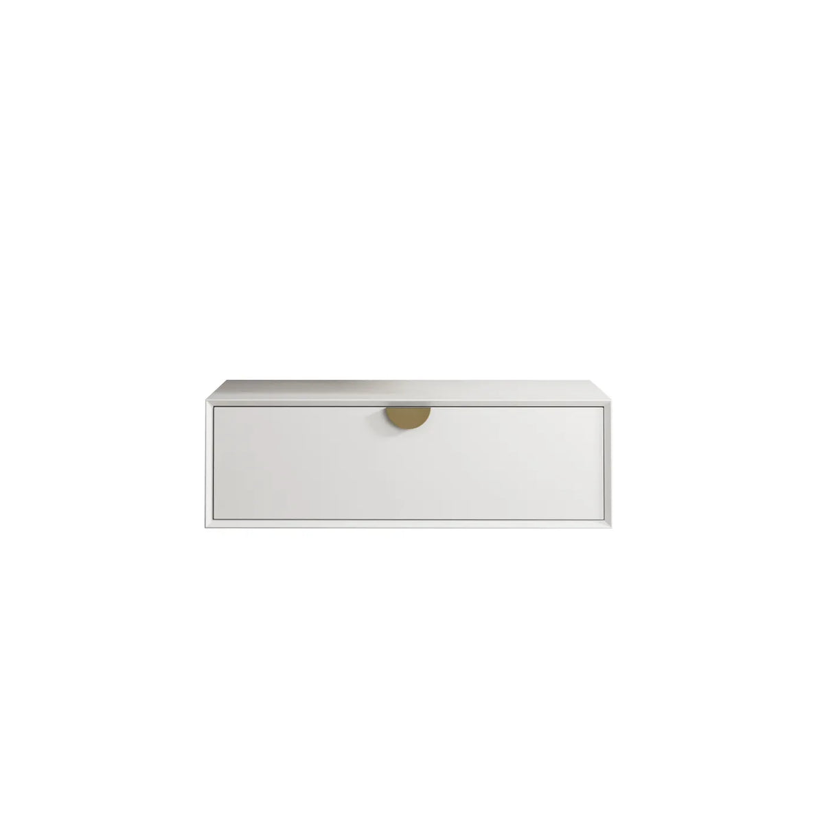 Otti Moonlight Wall Hung Vanity, Satin White