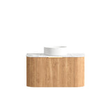 Otti Bondi Wall Hung Vanity, Fluted Woodland Oak
