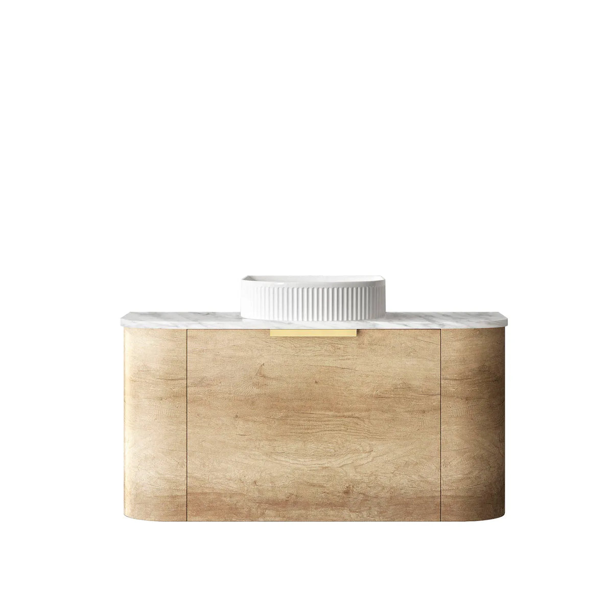 Otti Bondi Wall Hung Vanity, Natural Oak