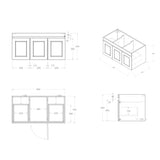 Otti Hampton Mark II Wall Hung Vanity - Satin White