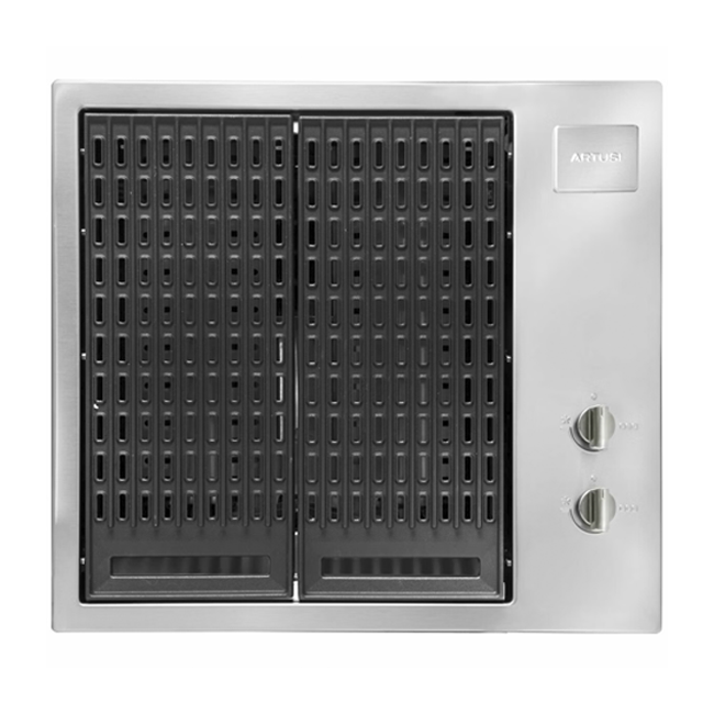 Artusi ABBQM3 60cm Built-In Gas Barbecue, Stainless Steel