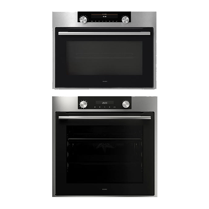 ASKO AC03 Bundle OP8637S 60cm Pyrolytic Oven & OCM8487S Combi Microwave - ASKO Factory Seconds