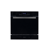 Artusi ADW5608B Built-In 60cm Dishwasher, Black Glass