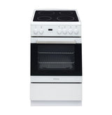 Artusi AFC547W 54cm Electric Freestanding Stove with Ceramic Top, White
