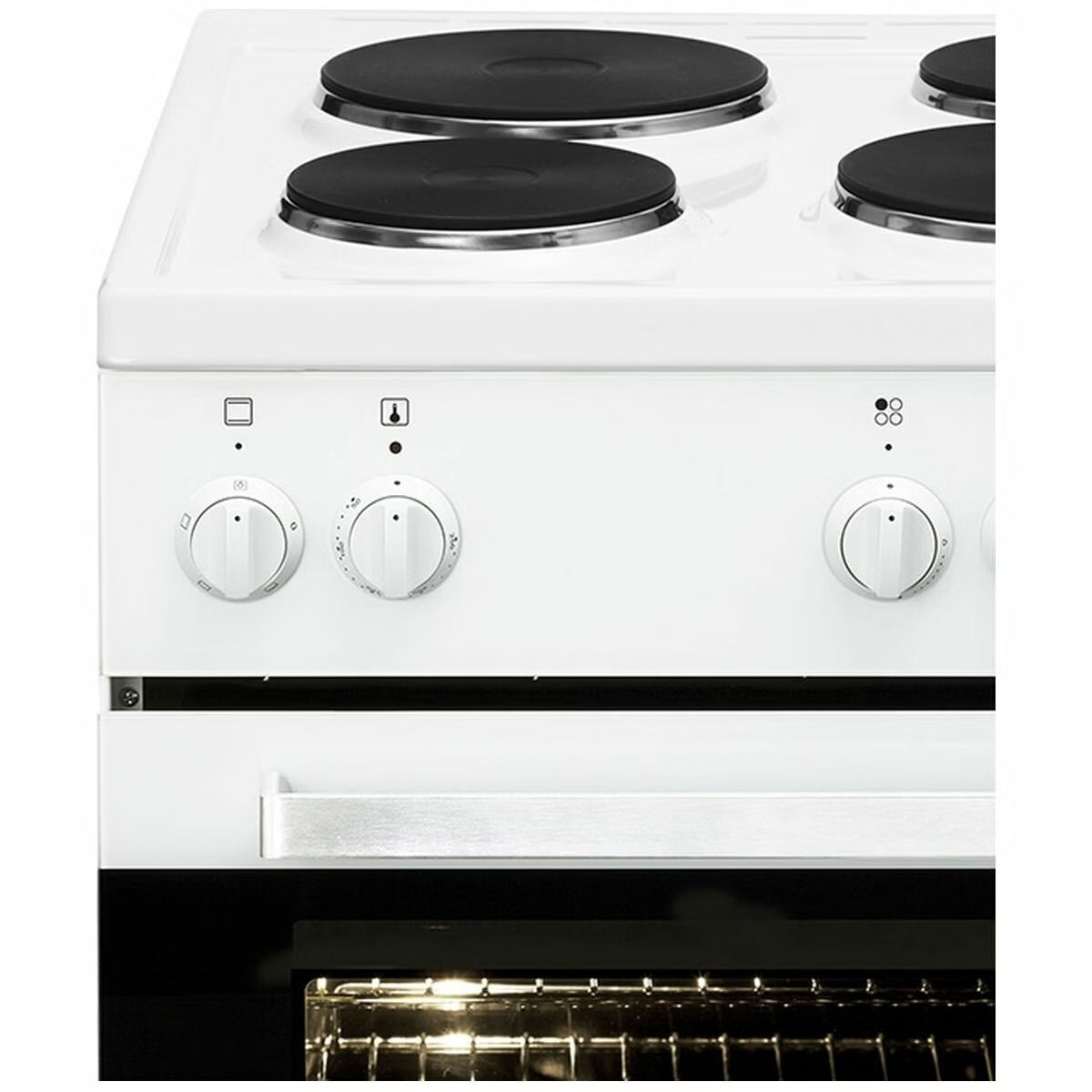 Artusi AFE544W 54cm Electric Freestanding Stove, White