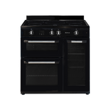Artusi AFIR935B 90cm Induction Range Stove & 3 Door Electric Oven, Matte Black