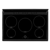 Artusi AFIR935B 90cm Induction Range Stove & 3 Door Electric Oven, Matte Black