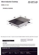 Artusi AID1000 60cm Induction Cooktop