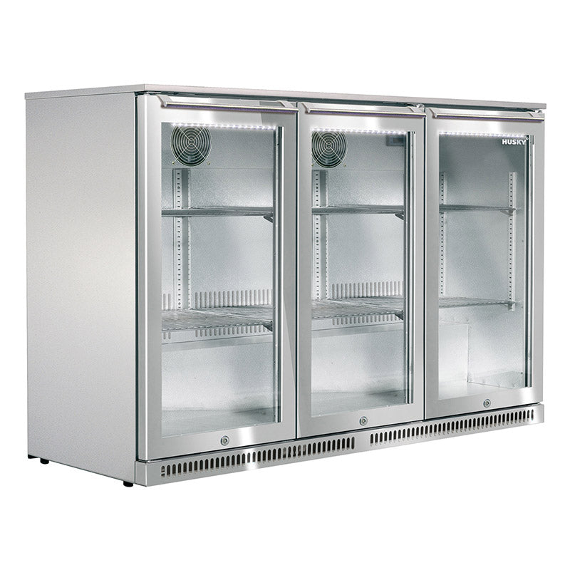 Husky 307L Triple Door Alfresco Drinks Chiller With Anti-Condensation Doors In S/Steel ALF-C3-840